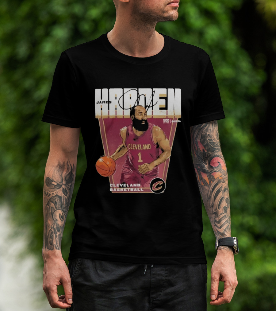 James Harden Cleveland Basketball 500 Level NBA Signature Edition T-Shirt