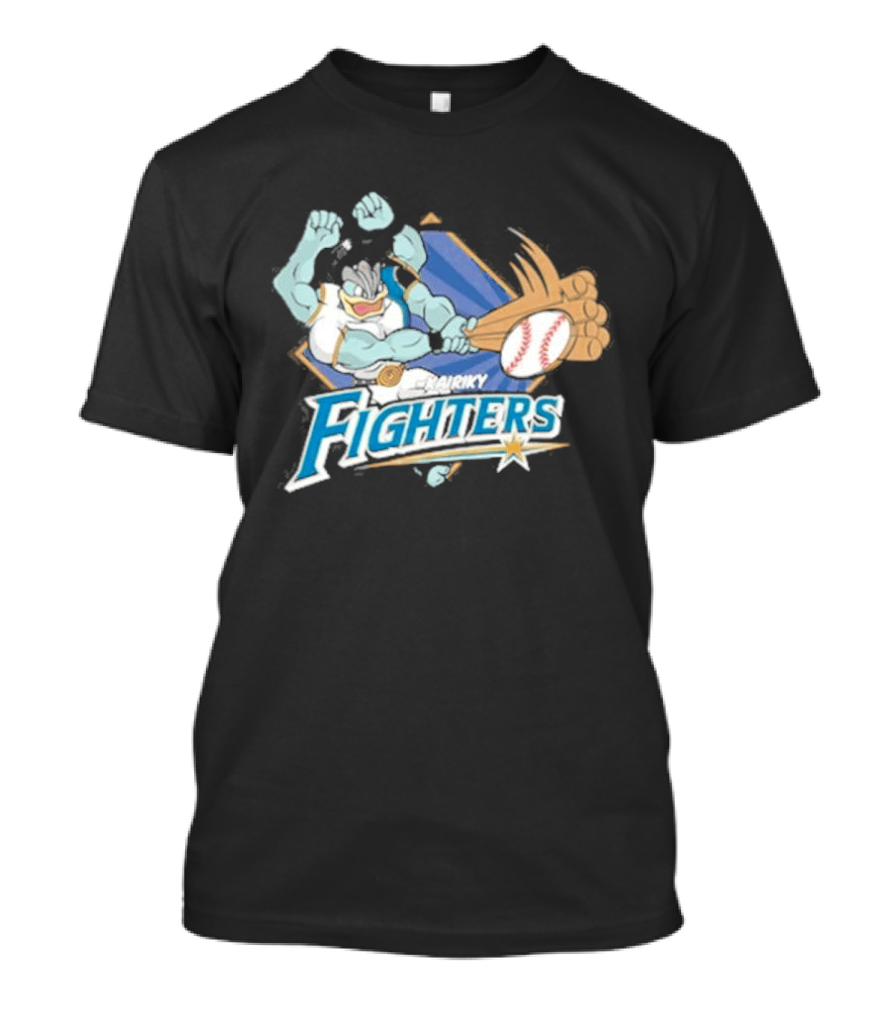 Hokkaido Nippon Ham Fighters Machamp Baseball T-Shirt