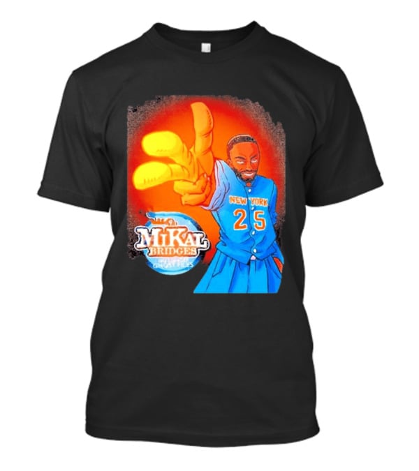 New York 25 Mikal Bridges No Longer Ghost Files T-Shirt