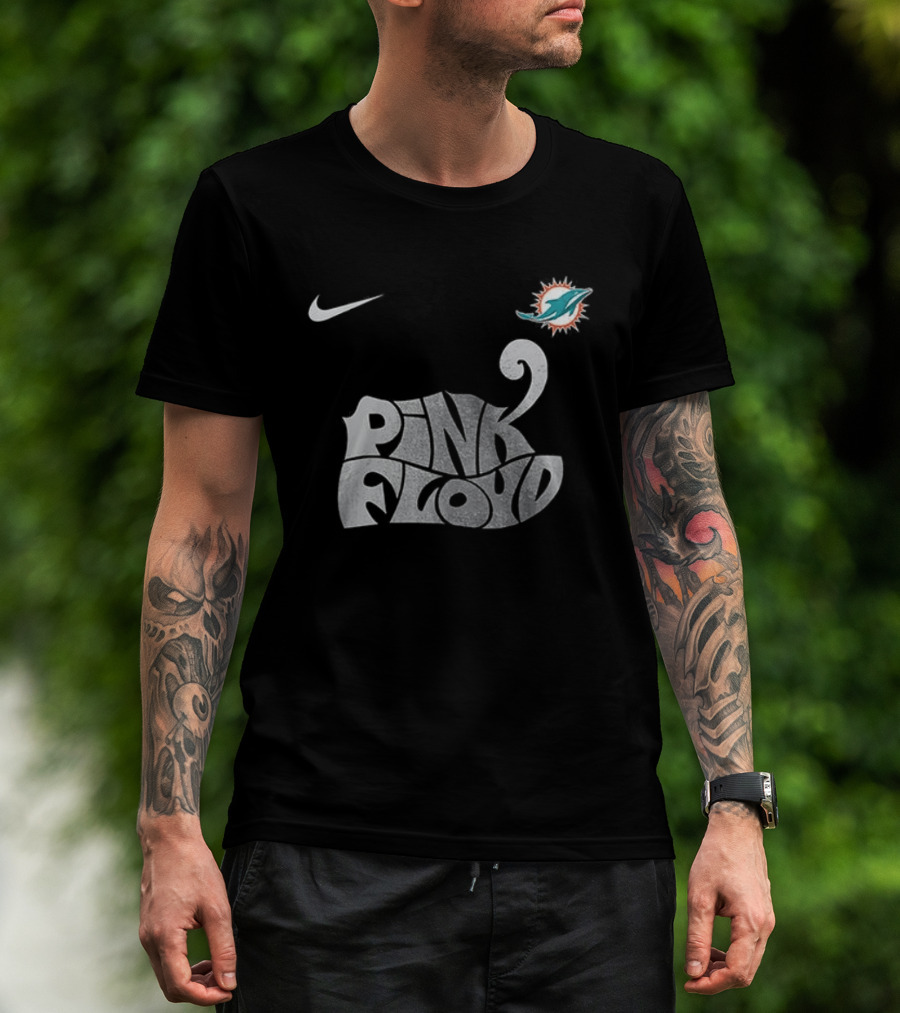 Nike Miami Dolphins Pink Floyd The Dark Side Of The Moon Collaboration T-Shirt