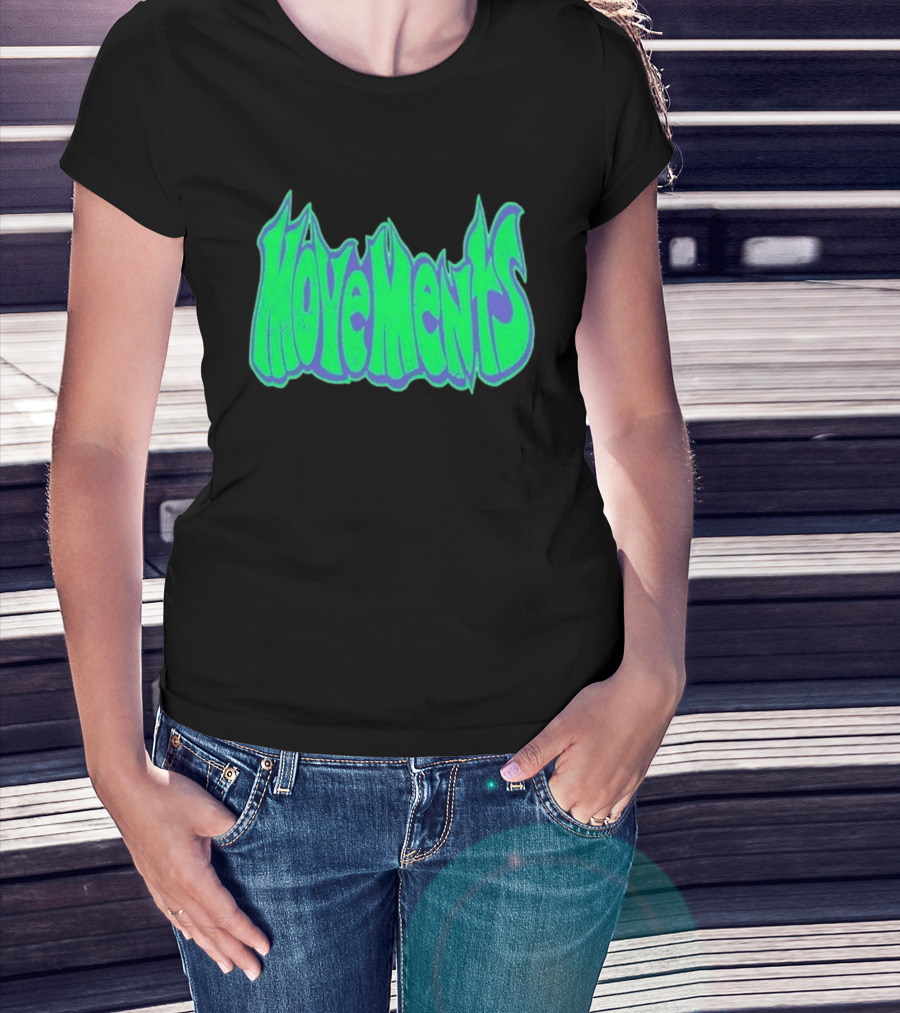 Movements Back In My Ways Neon Vaporwave Style Font T-Shirt