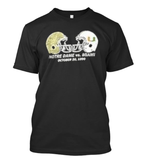 Notre Dame Vs Miami Catholics Vs Convicts Game Day Helmets T-Shirt
