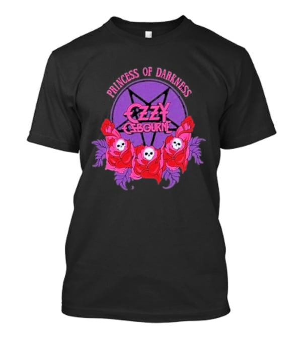 Ozzy Osbourne Princess Of Darkness Roses Skulls T-Shirt