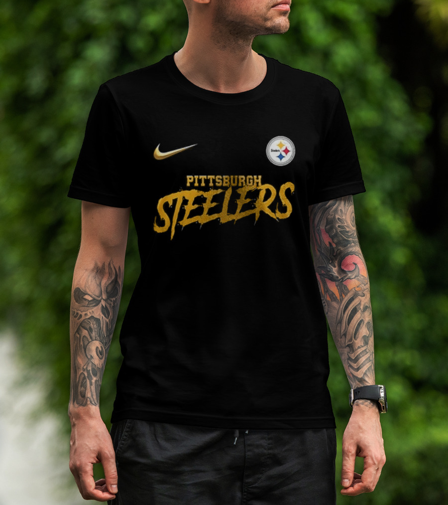 Pittsburgh Steelers Nike Puss In Boots Fear Me If You Dare Cartoon T-Shirt