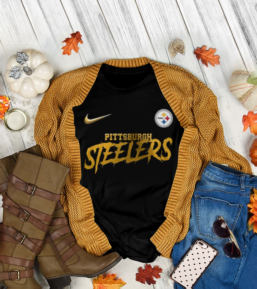 Pittsburgh Steelers Nike Puss in Boots Fear Me If You Dare Cartoon T-Shirt