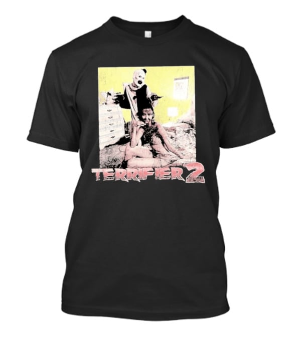 Terrifier 2 Art The Clown Scene Horror Movie T-Shirt