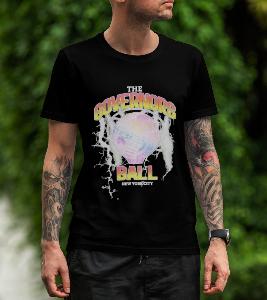 The Governors Ball New York City Lightning Globe Festival T-Shirt