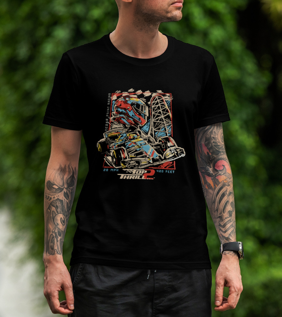 Top Thrill 2 Racing Cedar Point Ride Adventure Experience T-Shirt