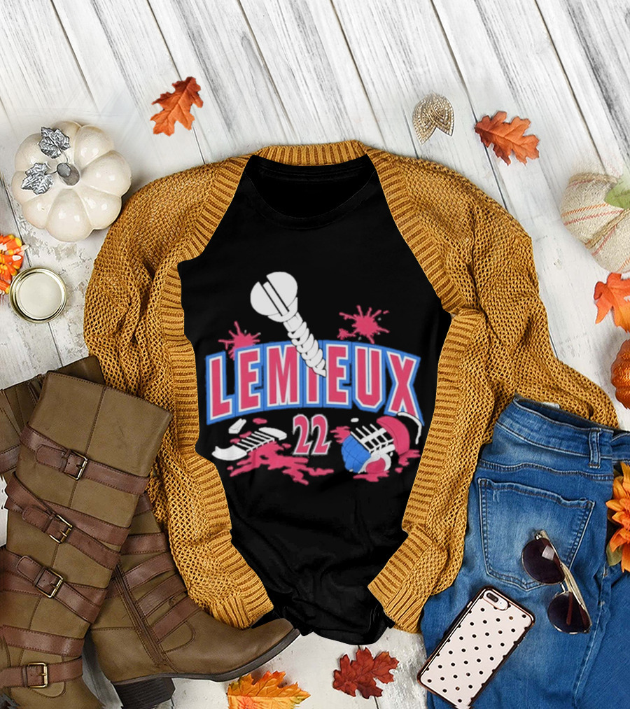 Lemieux 22 Screw Detroit Red Wings Hockey T-Shirt