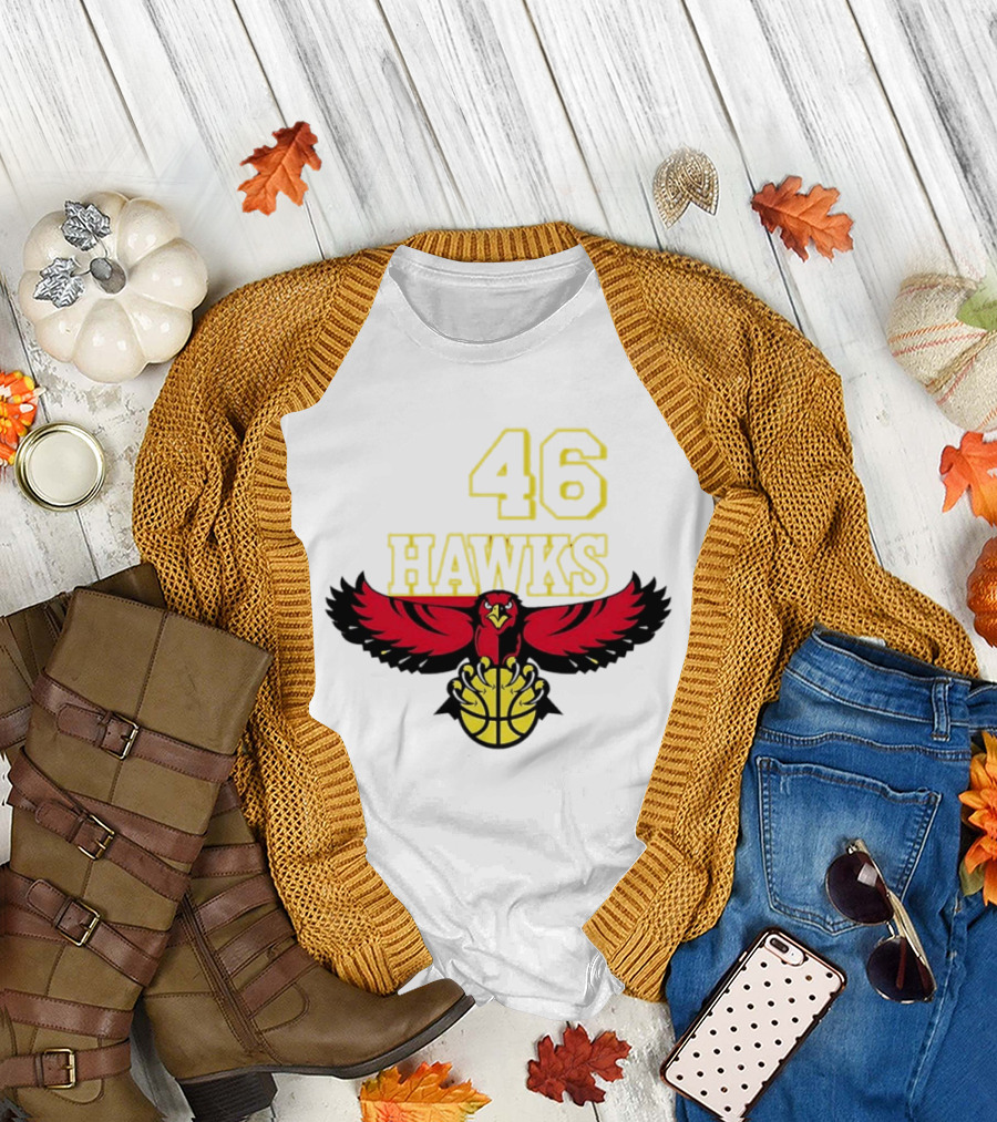 Atlanta Hawks 46 Iconic Basketball Team T-Shirt