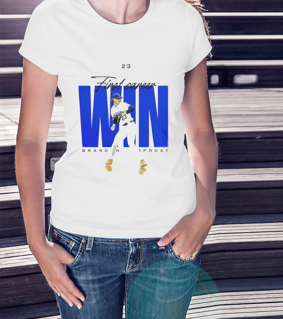 Brandon Sproat 23 Brewers First Career Win T-Shirt