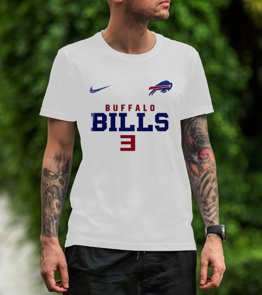 Buffalo Bills Nike Number 3 T-Shirt