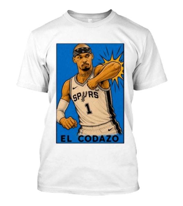 El Codazo Spurs NBA Card San Antonio Basketball Player T-Shirt