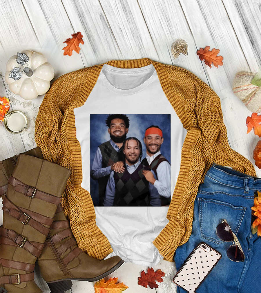 Karl Anthony Towns Jalen Brunson Josh Hart Step Brothers Argyle Sweater T-Shirt