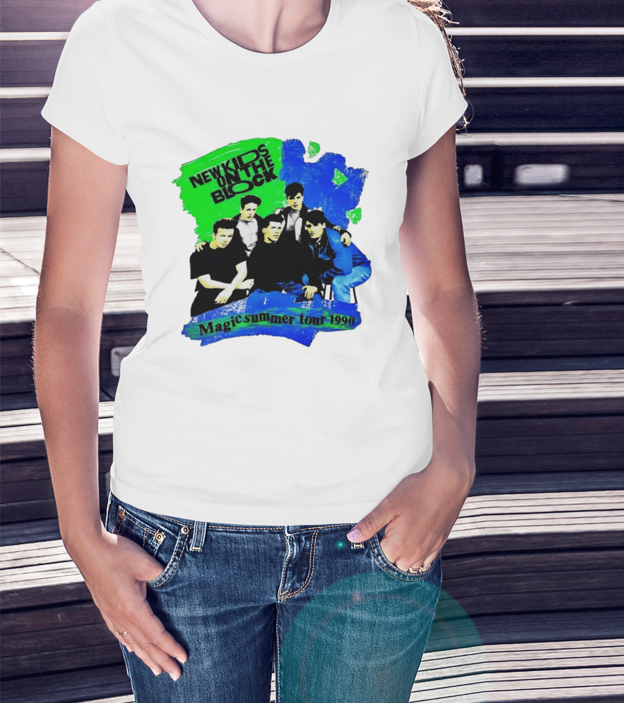 New Kids On The Block Magic Summer Tour 1990 Vintage Concert T-Shirt