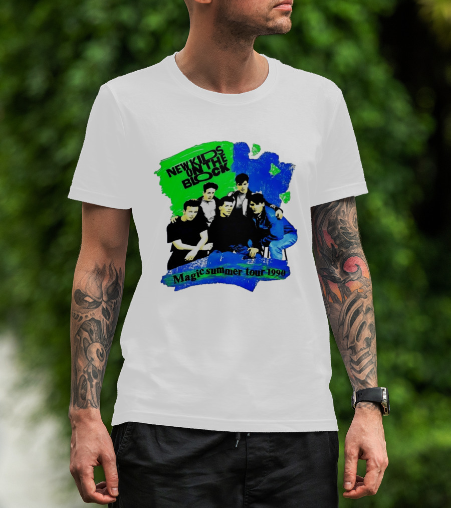 New Kids On The Block Magic Summer Tour 1990 Vintage Concert T-Shirt