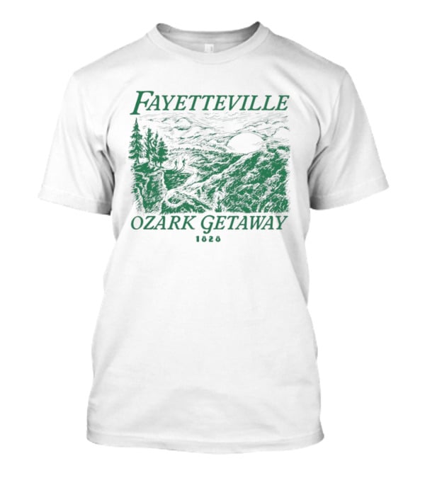 Fayetteville Ozark Getaway Vintage Scenic Landscape T-Shirt