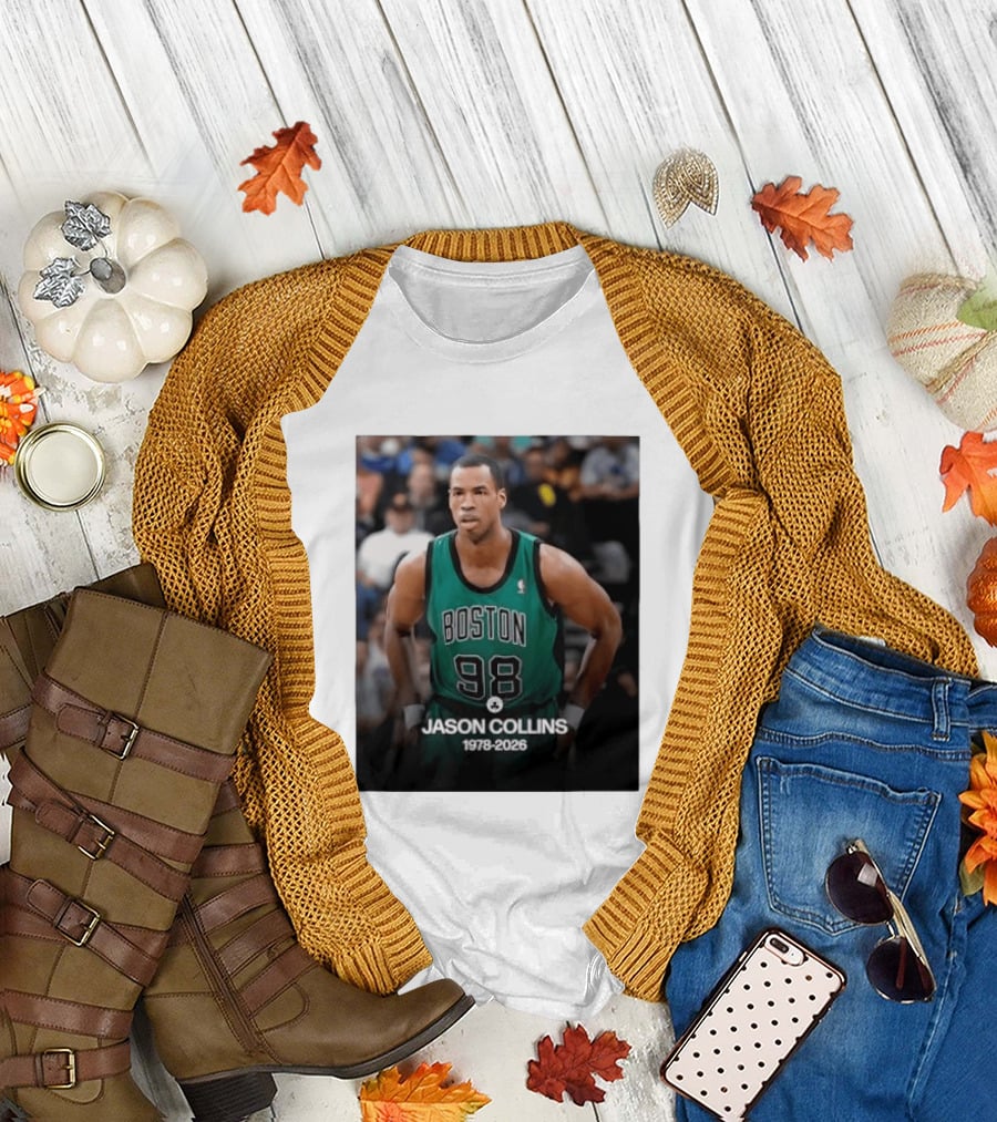 Boston Jason Collins 1978 2026 98 Rest in Peace T-Shirt