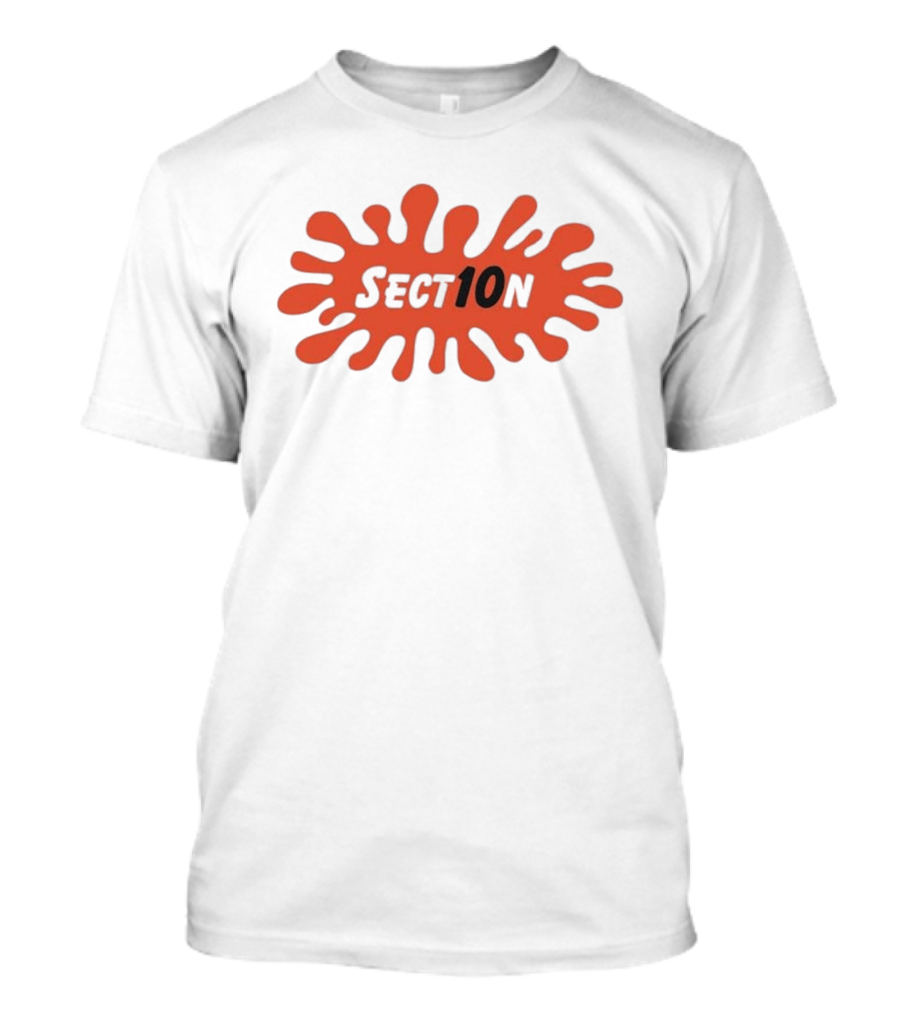 Sect10n Splat Splatter Style Orange T-Shirt