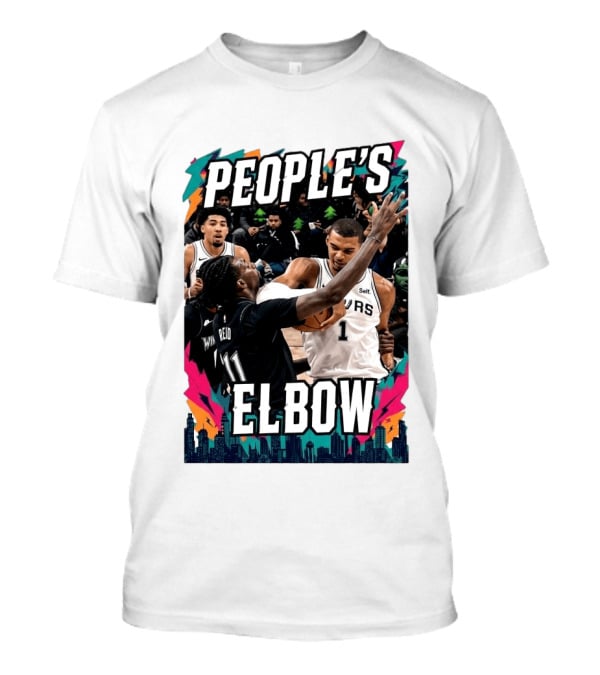 People's Elbow Wemby Spurs Vs Naz Reid Wolves T-Shirt
