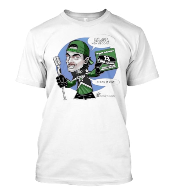 Wyatt Johnston Dallas Stars 23 Power Play Goals Celebration T-Shirt