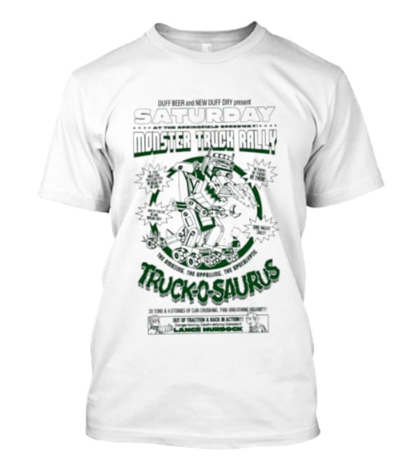 Saturday Monster Truck Rally Truck O Saurus Dinosaur Showdown T-Shirt