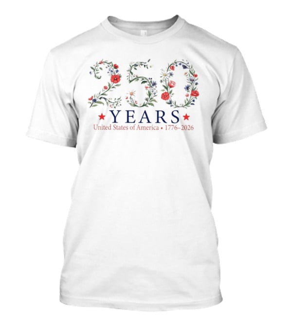 USA 250 Years United States Of America 1776 2026 T-Shirt
