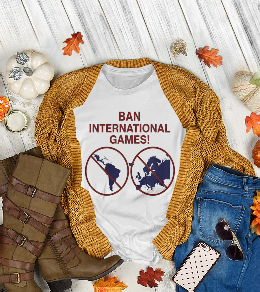 Ban International Games America Europe Map Circles T-Shirt