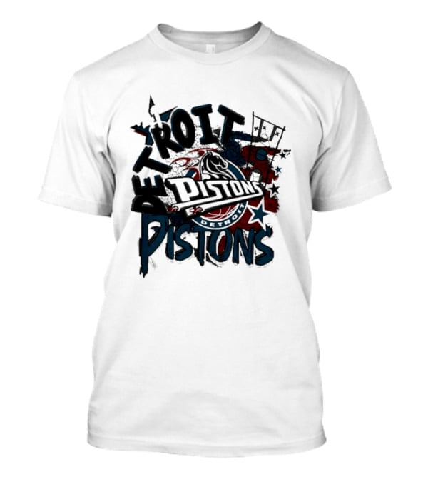 Detroit Pistons Hardwood Classics Basketball 41 T-Shirt
