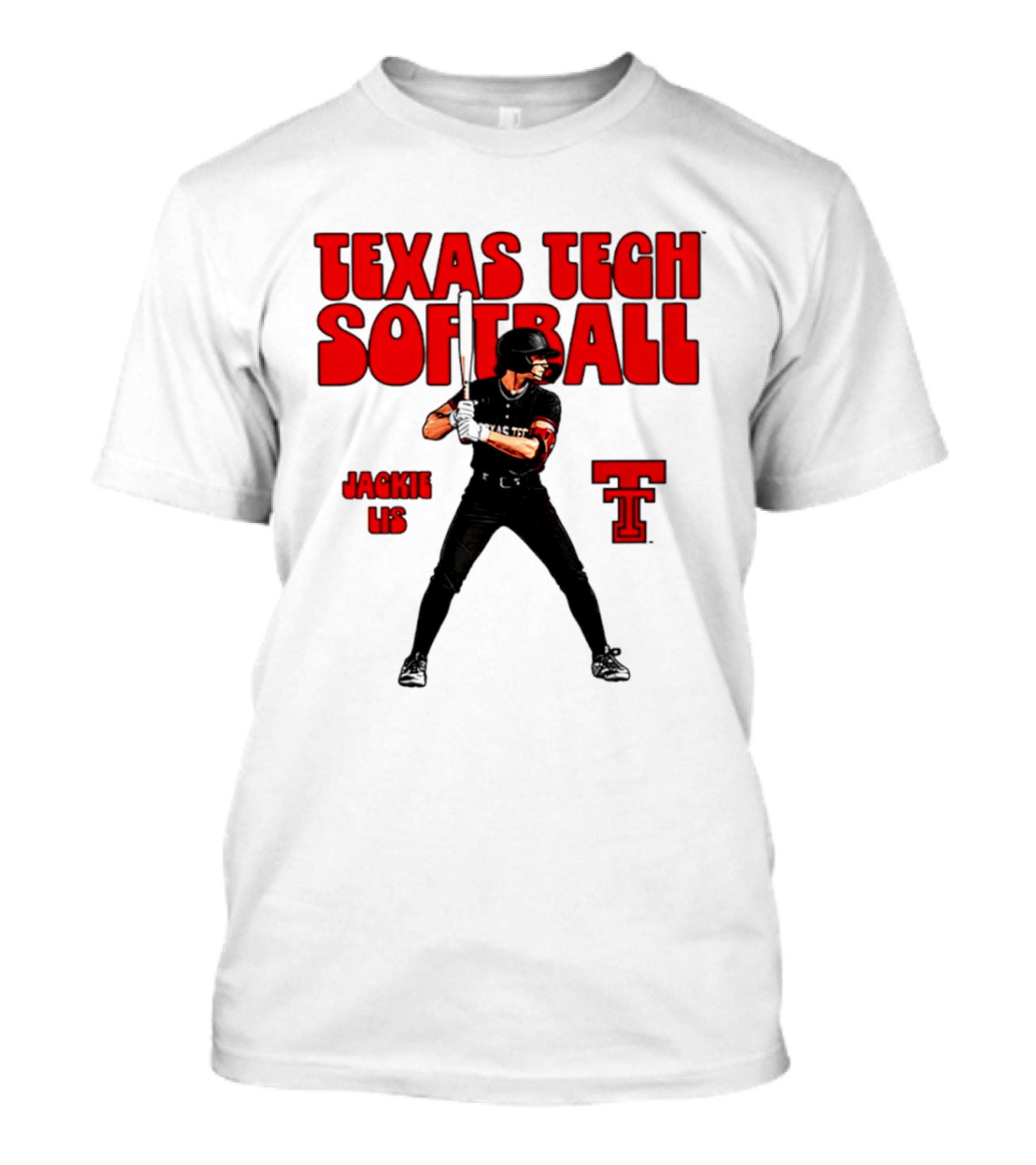 Texas Tech Red Raiders Jackie Lis Softball Player T-Shirt