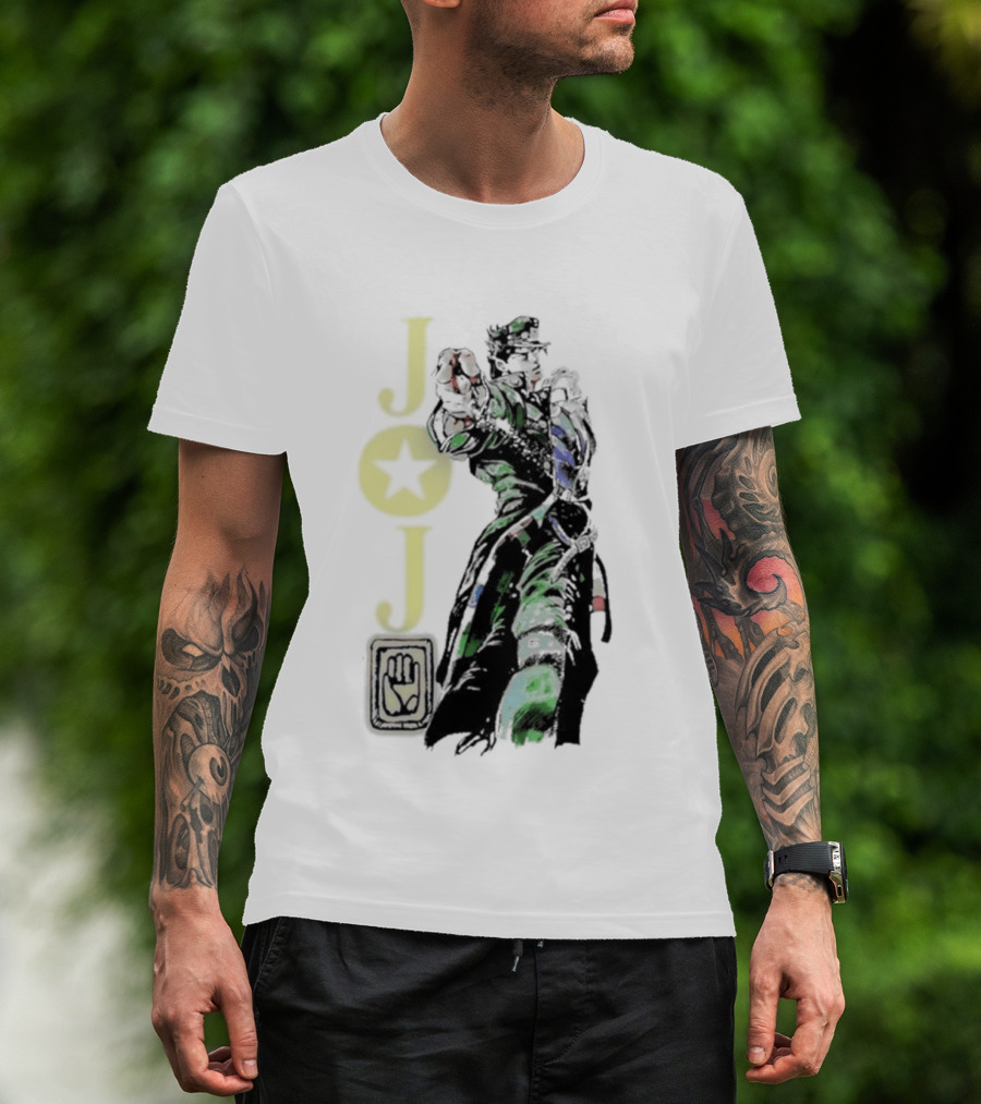 Jojo Jotaro Kujo Star Emblem Anime T-Shirt