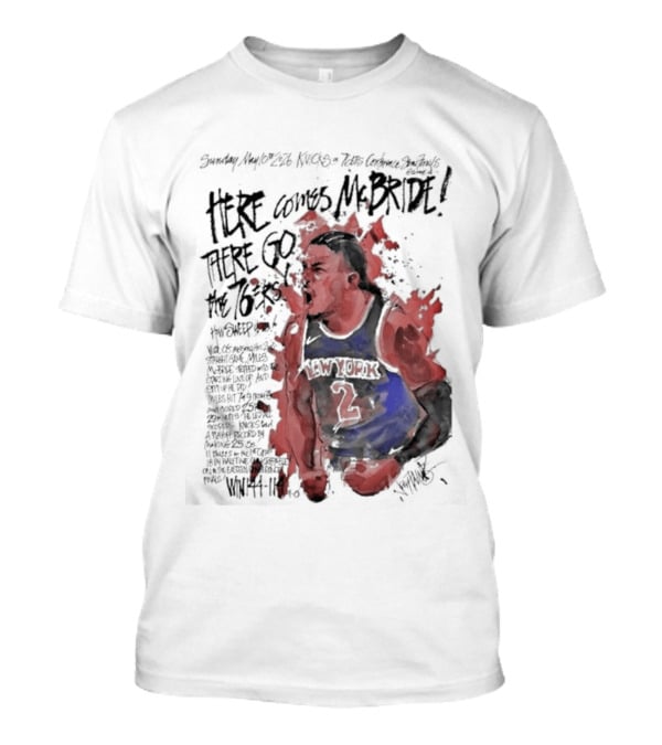Miles Mcbride Here Comes Mcbride There Go The 76ers T-Shirt