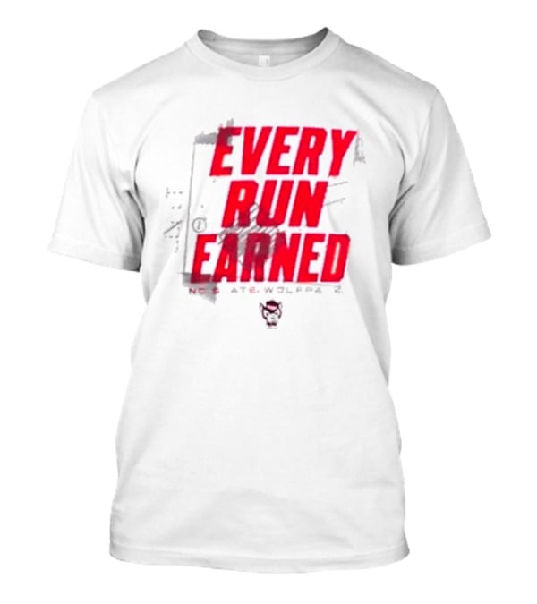 NC State Wolfpack Every Run Earned T-Shirt