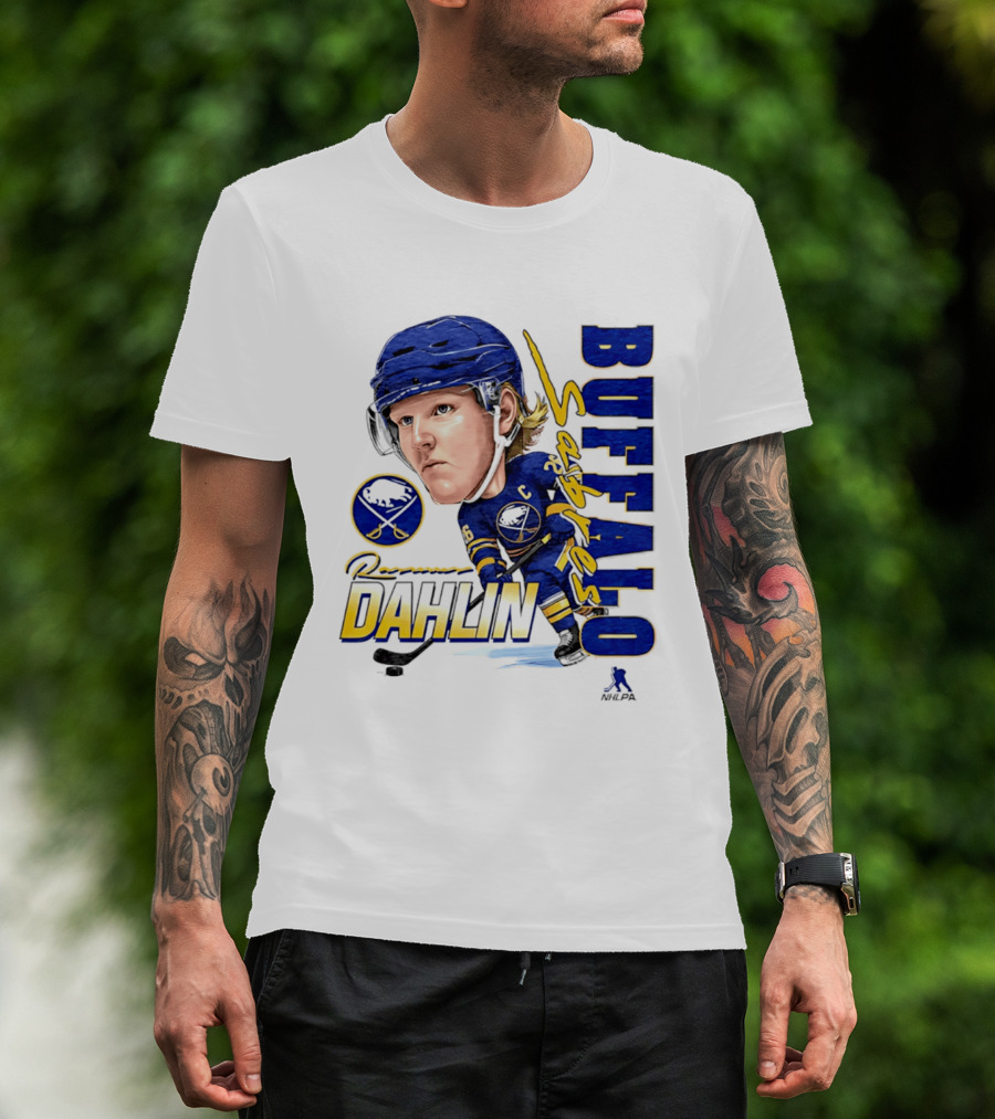 Rasmus Dahlin Captain Buffalo Sabres NHLPA Caricature T-Shirt