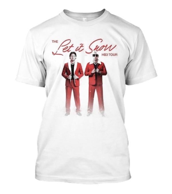 The Let It Snow Hb3 Tour Tuxedo Duo Red Suits T-Shirt