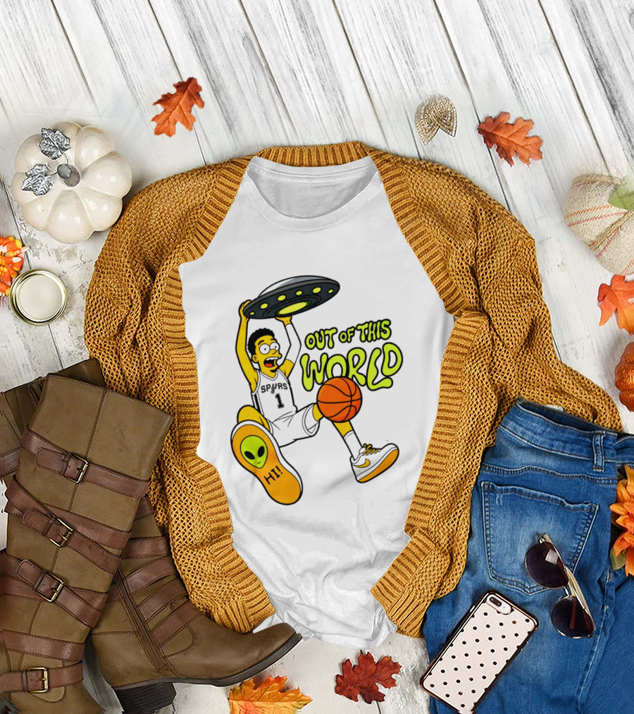 Victor Wembanyama San Antonio Spurs Out of This World Alien Basketball T-Shirt