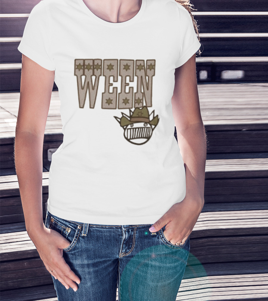 Ween 12 Golden Country Greats Tour Cowboy Hat Stars T-Shirt