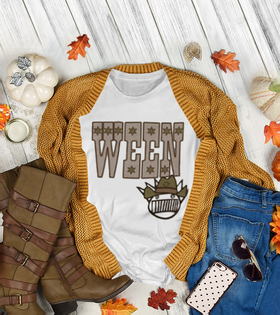 Ween 12 Golden Country Greats Tour Cowboy Hat Stars T-Shirt
