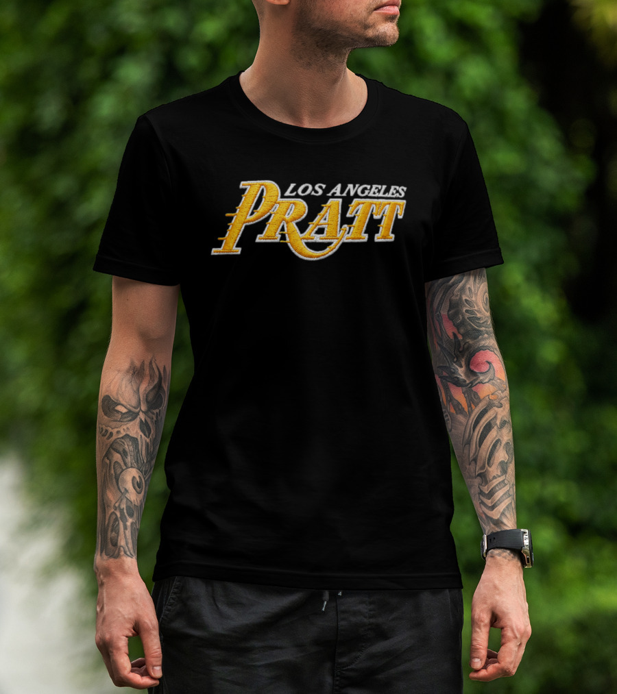 Los Angeles Pratt 2026 Embroidered Yellow T-Shirt