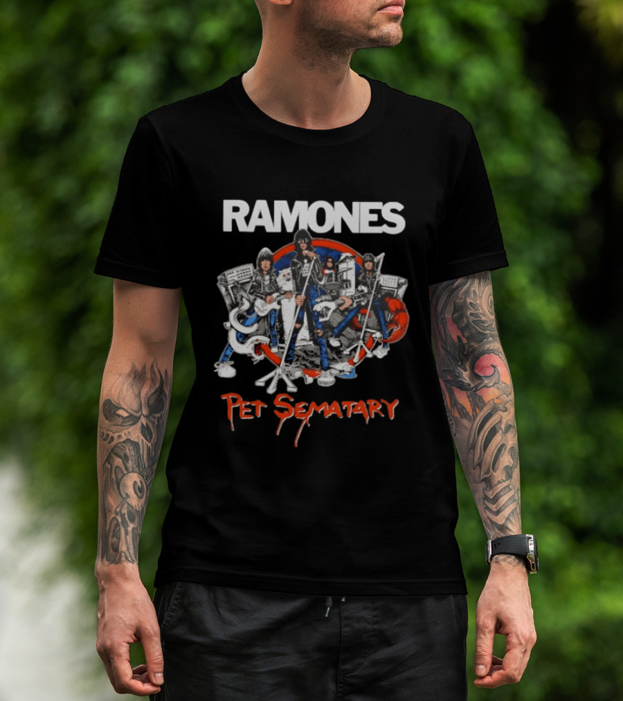 Ramones Pet Sematary Road To Ruin Classic Punk Rock Band T-Shirt