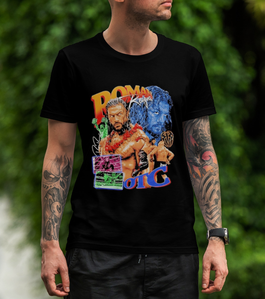Roman Reigns Tribal Chief OTC Wrestling Champion WWE Acknowledged T-Shirt