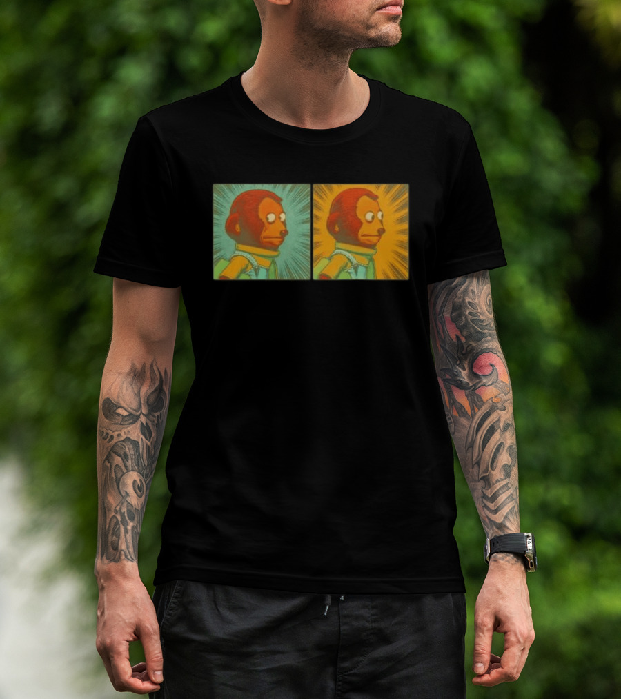 Awkward Look Monkey Puppet Meme Garment Dyed T-Shirt