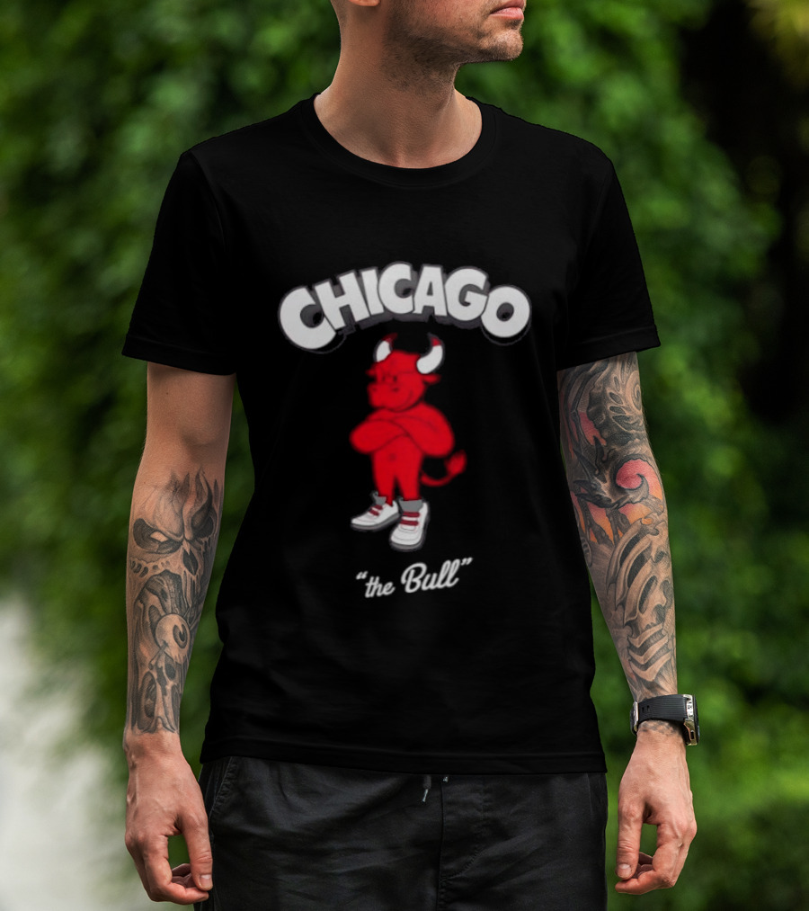 Chicago Bulls Toon Bull NBA Cartoon T-Shirt
