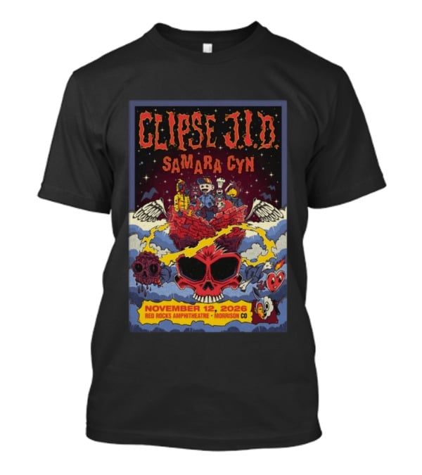 Clipse J.I.D Samara Cyn November 12 2026 Red Rocks Amphitheatre Morrison CO T-Shirt