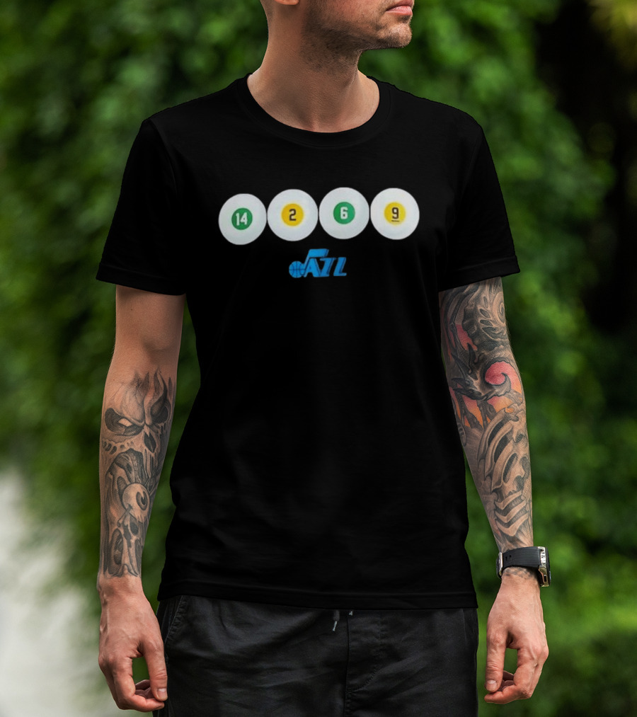 Utah Jazz 14 2 6 9 Basketball Team T-Shirt