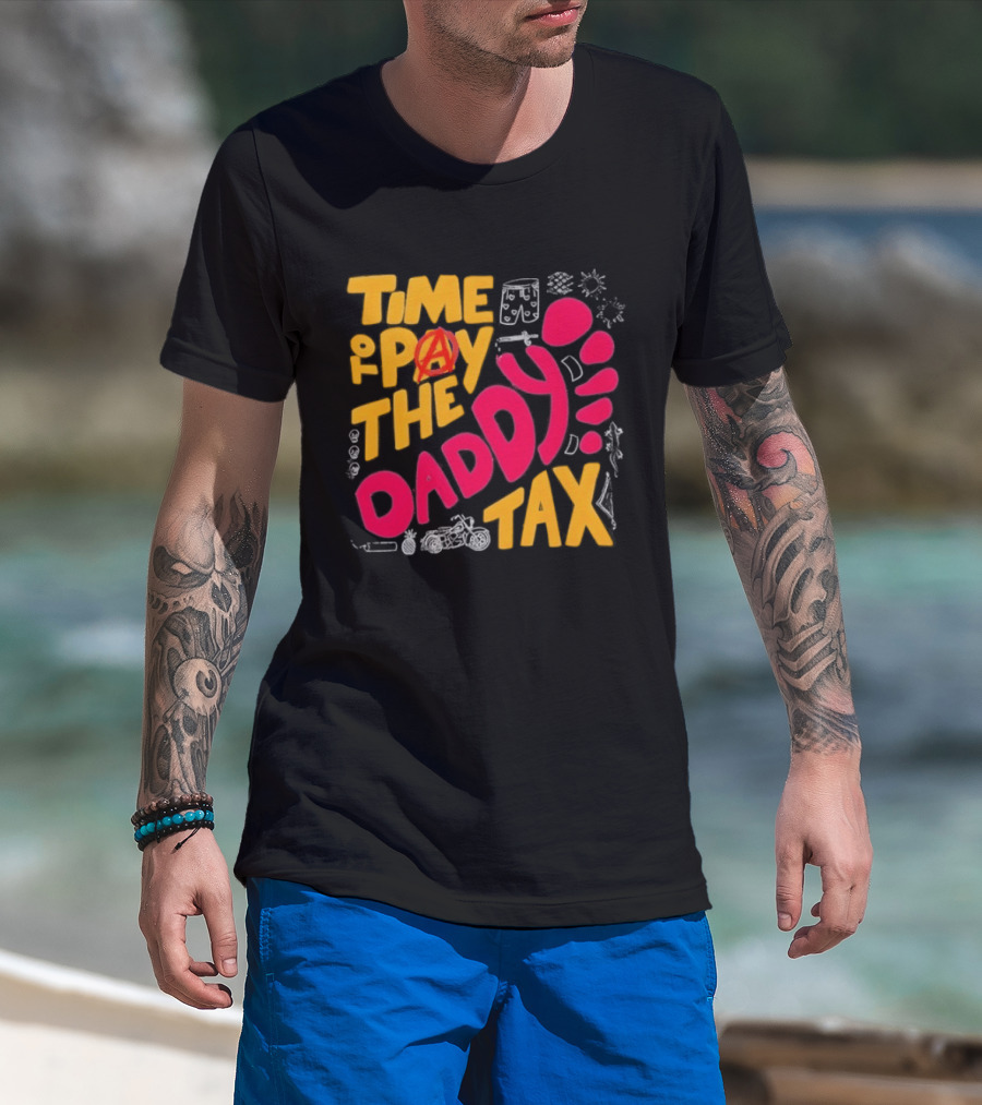 Time To Pay The Daddy Tax Dungeon Crawler Carl Footprint T-Shirt