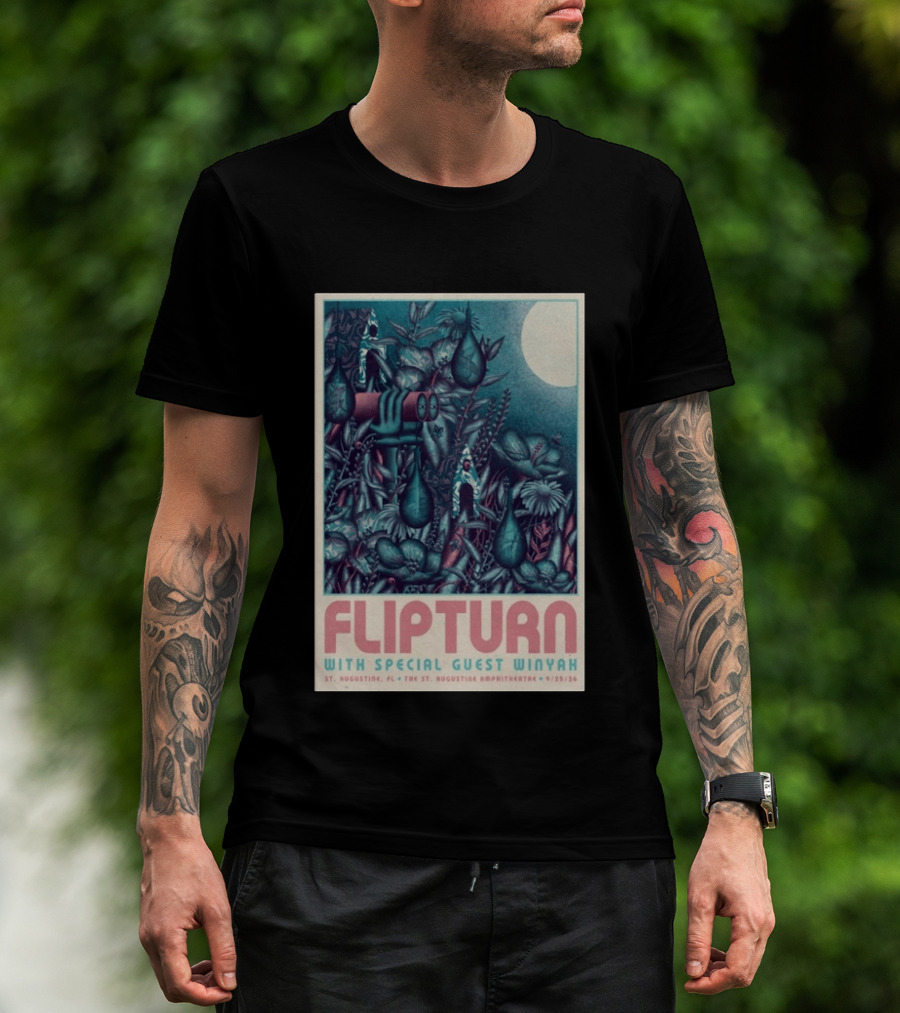 FLIPTURN With Special Guest Winyah St. Augustine Ampitheatre 9/25/26 T-Shirt