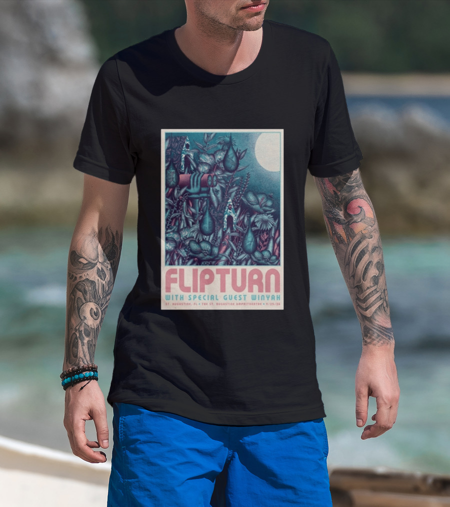 FLIPTURN With Special Guest Winyah St. Augustine Ampitheatre 9/25/26 T-Shirt