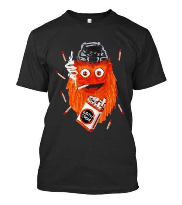 Gritty Strike Smoking Philadelphia Flyers Hockey 2026 T-Shirt