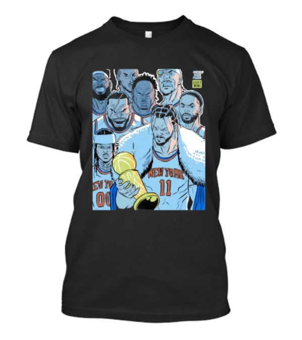 Jalen Brunson New York Knicks Invincible NBA Champions Cartoon T-Shirt